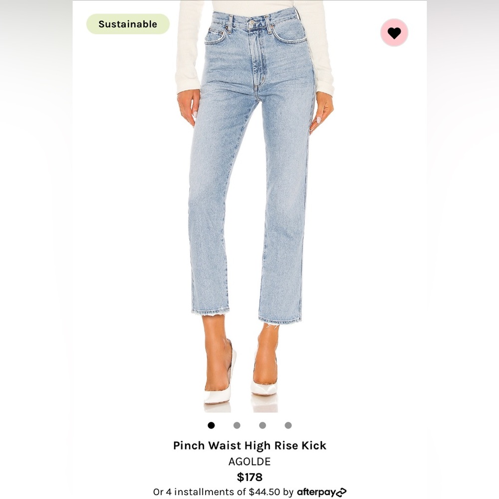 AGOLDE Pinch Waist High Rise Kick